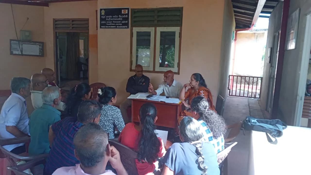 Community members gathered for a local planning meeting